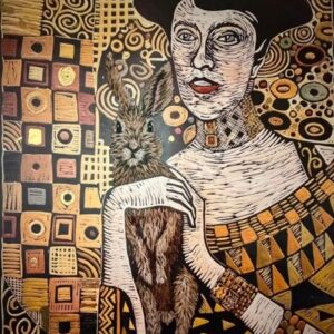 Misplaced Bunnies: Klimt - Stitch by Stitch